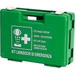 [BRV305] BRV305 - valigetta contenente kit per lavaocchi con supp.x attacco parete