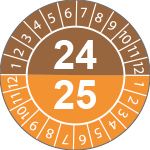 [CBC18724] CBC18724 - fg.da 10 bollini identificazione 24-25 M/A