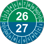 [CBC18726] CBC18726 - fg.da 10 bollini identificazione 26-27 V/B