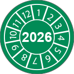 [CBC28826] CBC28826 - fg.da 10 bollini identificazione 2026 VERDE