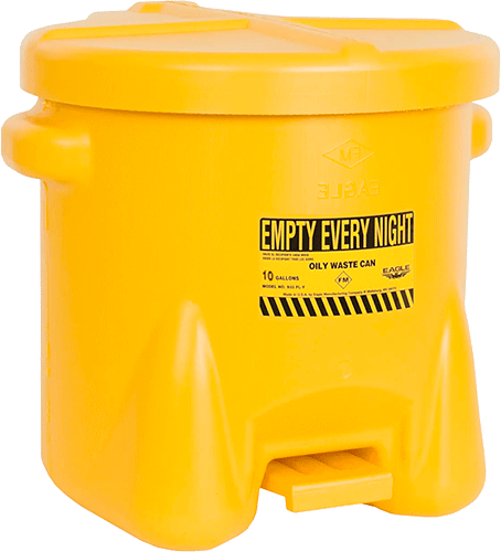 [CJ1394E] CJ1394E - Contenitore per rifiuti e stracci in polietilene da l.37,9