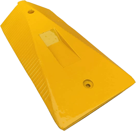 [COT100M] COT100M - cordolo delimit.omologato gomma gialla terminale maschio per COT100