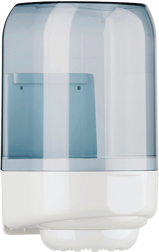 [DCC582] DCC582 - dispenser a sfilamento interno trasparente e bianco capacita'1 rotolo