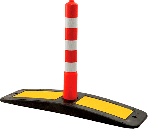 [DFS721] DFS721 - Delineatore CURBFIX h. 60 cm. diametro cm 8 rifrangente classe 2