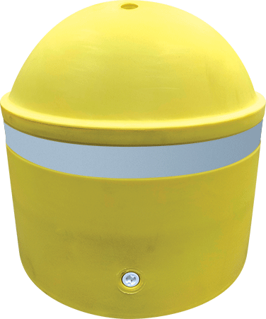 [DIST001YR] DIST001YR - Dissuasore polietilene zavorrabile impilabile + banda rifrangente