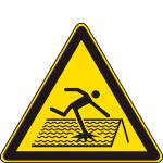 [E1176K] E1176K - cartello pericolo lucernario fragile EN ISO 7010