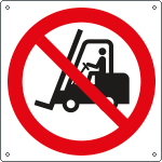 [E1321W] E1321W - Cartello divieto accesso ai carrelli elev..solo simbolo EN ISO 7010