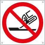 [E1343K] E1343K - cartello divieto vietato usare il disco ..solo simbolo EN ISO 7010