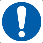 [E1350W] E1350W - Cartello obbligo generico solo simbolo EN ISO 7010