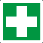 [E15101X] E15101X - Cartello emergenza primo soccorso solo simbolo EN ISO 7010