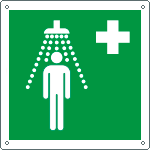 [E15102K] E15102K - Cartello emergenza doccia di emergenza solo simbolo EN ISO 7010