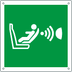 [E15141K] E15141K - cartello sistema rilevamento presenza orientamento segg.EN ISO 7010