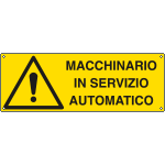 [E1704KS] E1704KS - Etichetta adesiva macchinario servizio automatico EN ISO 7010