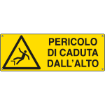 [E17144KS] E17144KS - Etichetta adesiva pericolo di caduta alto EN ISO 7010
