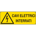 [E1737KS] E1737KS - Etichetta adesiva cavi  elettrici interrati EN ISO 7010