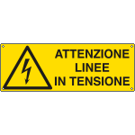 [E1782K] E1782K - Cartello pericolo linee in tensione EN ISO 7010