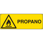 [E1796KS] E1796KS - Etichetta adesiva pericolo propano EN ISO 7010