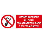 [E18075K] E18075K - Cartello divieto vietato accedere locali EN ISO 7010