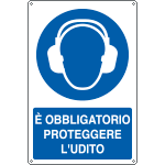 [E1906X] E1906X - Cartello obbligo proteggere l'udito EN ISO 7010