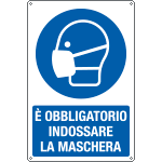 [E191601X] E191601X - cartello indossare la maschera EN ISO 7010