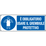 [E192601K] E192601K - cartello usare grembiule protettivo EN ISO 7010