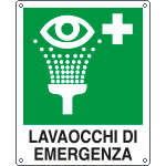 [E20104W] E20104W - Cartello lavaocchi di emergenza UNI ISO 7010