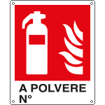 [E20124X] E20124X - Cartello estintore a polvere N. EN ISO 7010