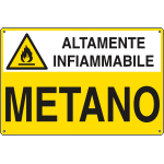 [E2708] E2708 - Cartello sostanze pericolose METANO EN ISO 7010