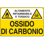 [E2715] E2715 - Cartello sostanze pericolose OSSIDO DI CARBONIO EN ISO 7010
