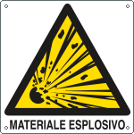 [E400305X] E400305X - Cartello pericolo materiale esplosivo EN ISO 7010