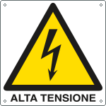 [E400710Y] E400710Y - Cartello pericolo alta tensione EN ISO 7010