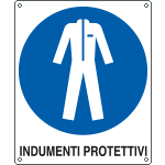 [E616101X] E616101X - Cartello obbligo indumenti protettivi EN ISO 7010