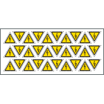 [E91630B] E91630B - Foglio n.30 etichette adesive simbolo zagaglia EN ISO 7010