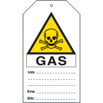[E9808] E9808 - Cartellino plastica pericolo gas...EN ISO 7010