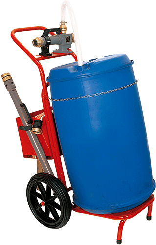 [ECAC165] ECAC165 - carrello portafusti con manichetta UNI45, lancia,fusto schiuma escluso