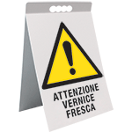 [ECAP1760X] ECAP1760X - cavalletto PVC attenzione vernice fresca