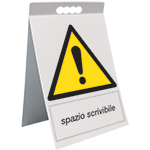 [ECAP1761X] ECAP1761X - cavalletto PVC pericolo generico spazio scrivibile