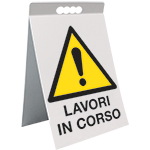 [ECAP1779X] ECAP1779X - cavalletto PVC attenzione lavori in corso