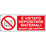 [EEF1882K] EEF1882K - cartello autoadesivo EasyFix  vietato depositare mat..EN ISO 7010